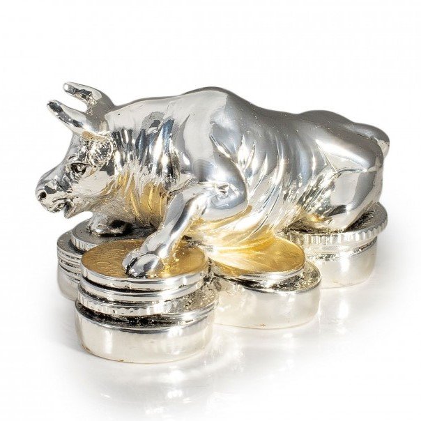 Статуэтка Бык на монетах - Символ 2021 года Valenti 17722, оборотная сторона