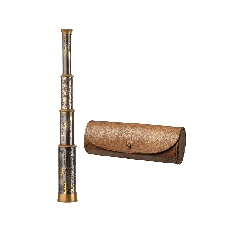 Подзорная труба в футляре Marine, вид со стороны