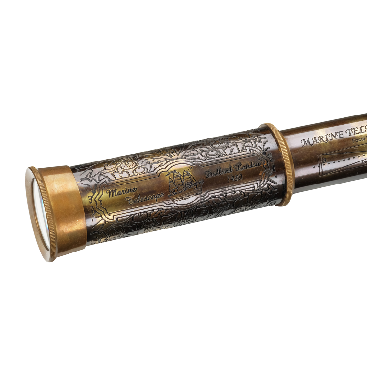 Подзорная труба в футляре Marine, увеличенный вид деталей