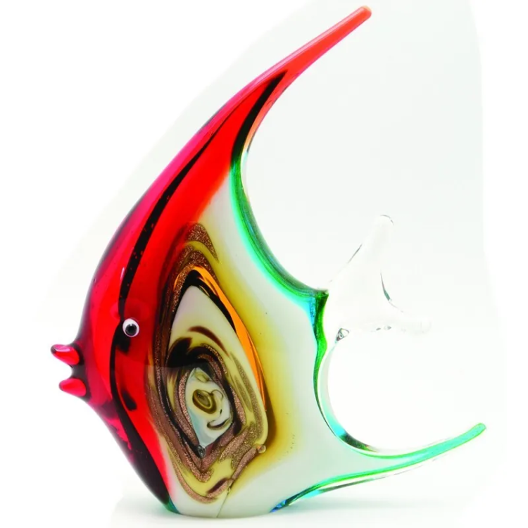 Статуэтка из Муранского стекла Пёстрая Рыбка Mirho 17264