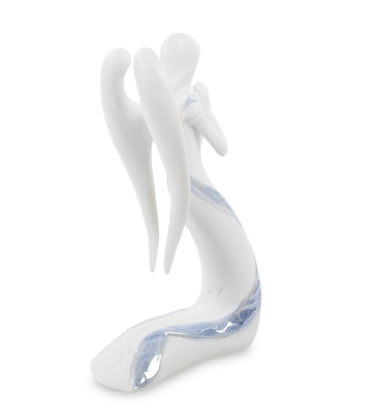 Статуэтка из бисквитного фарфора Молящийся Ангел-хранитель Pavone JP-17/ 7, фотография со спины