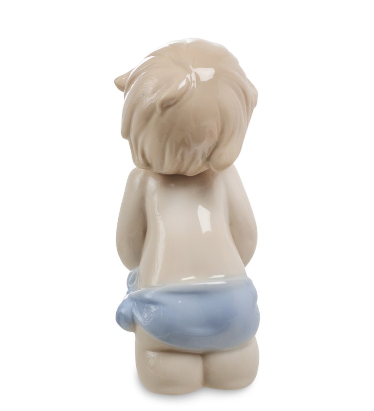 Статуэтка из фарфора Радостный Мальчик Pavone JP-242/ 4,фотография со спины