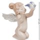 Статуэтка из фарфора Девочка Ангелок с птичкой Pavone JP-33/ 9