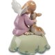 Музыкальная Статуэтка из фарфора Ангел с олененком Pavone CMS-11/19, фотография со спины