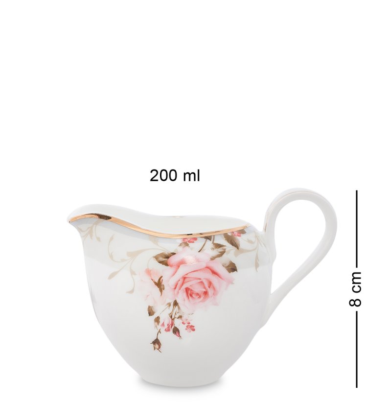 Чайный сервиз на 6 персон из фарфора Монте-Роза Pavone JK-202, фотография молочника