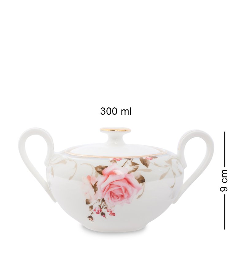 Чайный сервиз на 6 персон из фарфора Монте-Роза Pavone JK-202, фотография сахарницы