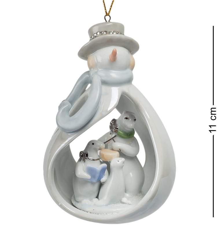 Подвесная фигурка из керамики Снеговичок Pavone CMS-39/ 7