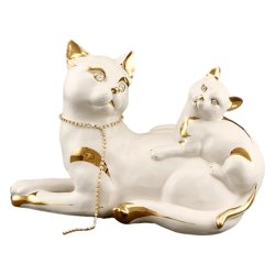 Статуэтка Кошка с котёнком