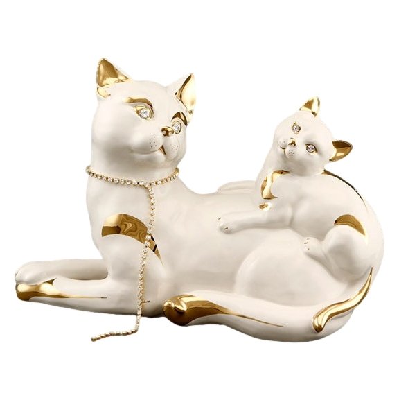 Статуэтка Кошка с котёнком