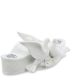 Подсвечник из керамики Голуби