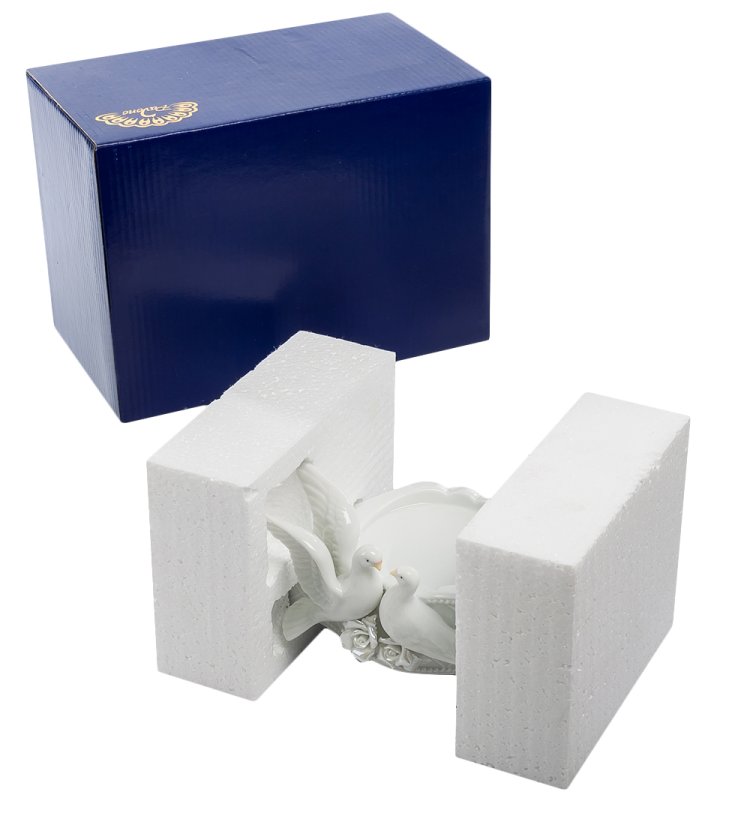 Подсвечник из керамики Голуби Pavone CMS-10/11 , упаковочный вид