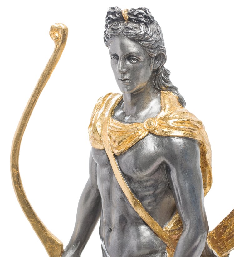 Статуэтка Аполлон с золотым щитом Veronese WS-637, портретный вид