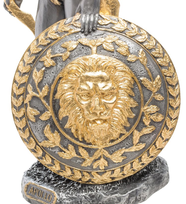 Статуэтка Аполлон с золотым щитом Veronese WS-637, увеличенный вид щита