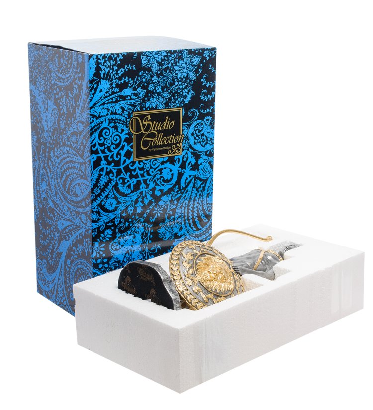 Статуэтка Аполлон с золотым щитом Veronese WS-637, упаковочный вид