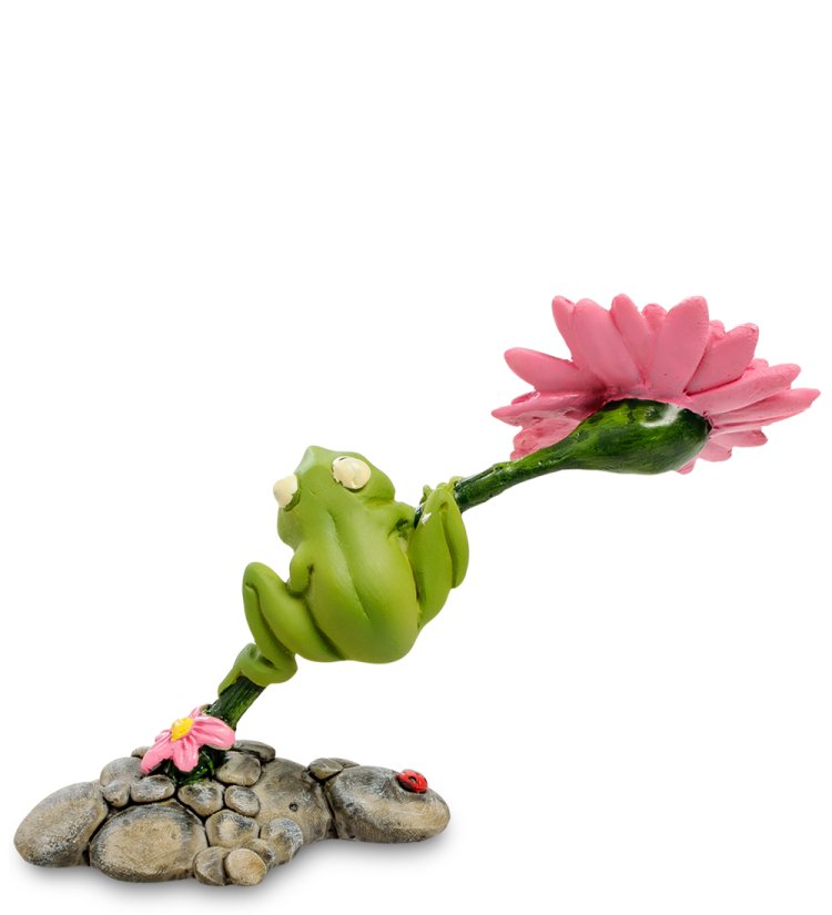 Фигурка Лягушка на цветке The Comical World of Stratford RV-880, оборотная сторона