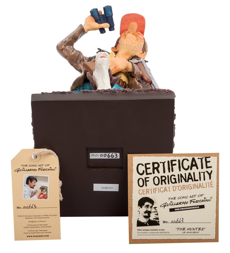 Статуэтка Охотник с собакой - The Hunter Forchino FO-85535, сертификаты