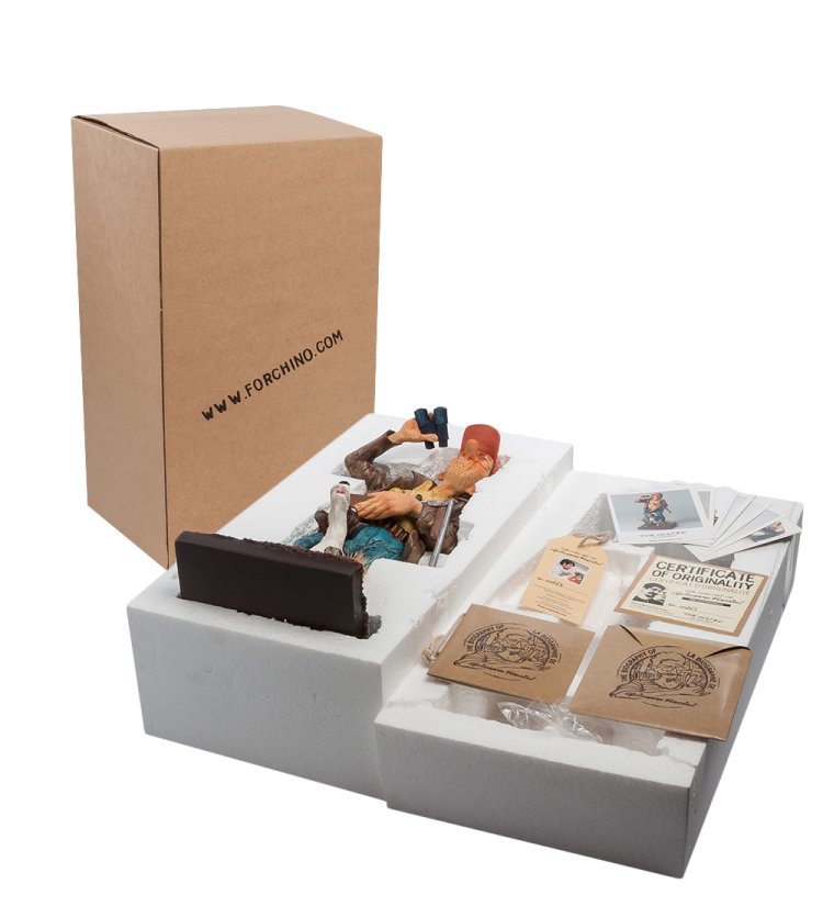 Статуэтка Охотник с собакой - The Hunter Forchino FO-85535, упаковочный вид