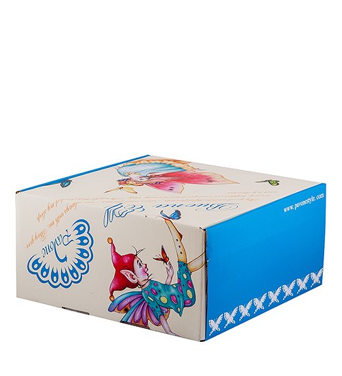 Детский набор посуды на 1 персону из фарфора Маленький Эльф Pavone JK-166, упаковка