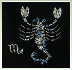 Картина Звездный скорпион c кристаллами Swarovski