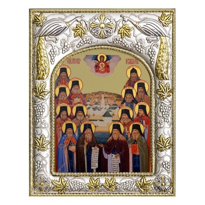 Икона Оптинские Старцы