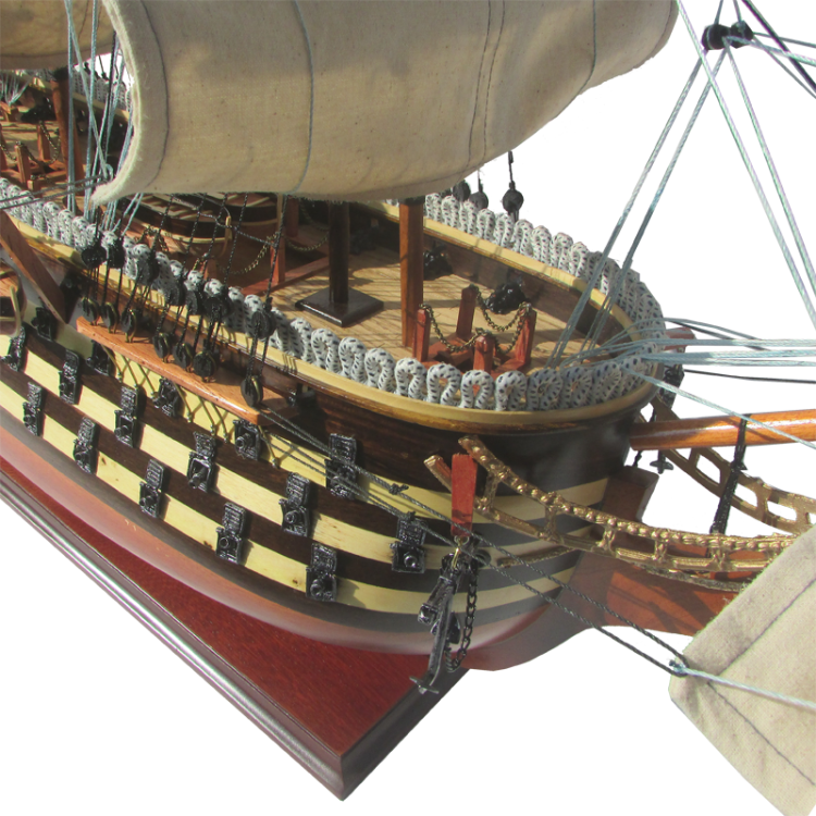 Модель парусного корабля USS Pennsylvania, США, 96 см, фотография носа