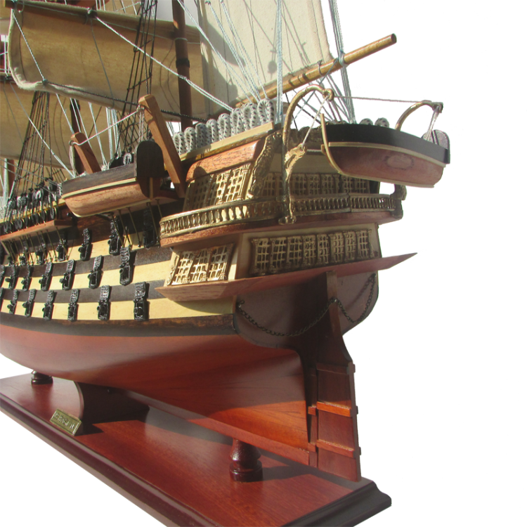 Модель парусного корабля USS Pennsylvania, США, 96 см, фотография кормы