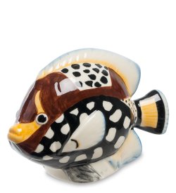 Статуэтка из фарфора Коричнево-черная рыбка