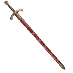 Макет Меча Тамплиера в ножнах 12 века, красный