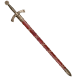 Макет Меча Тамплиера в ножнах 12 века, красный Denix 4163-L