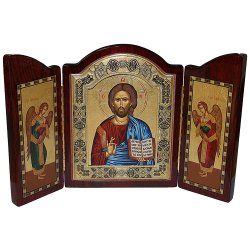 Икона - складень Иисус Вседержитель