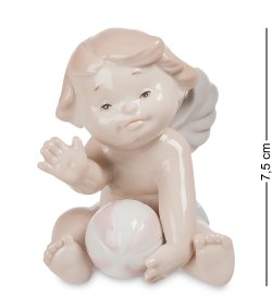 Статуэтка из фарфора Ангелочек с мячиком