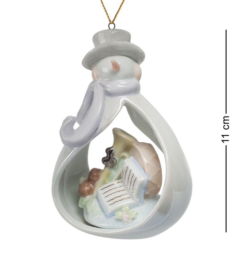 Подвесная керамическая фигурка Снеговичок Pavone CMS-39/ 8