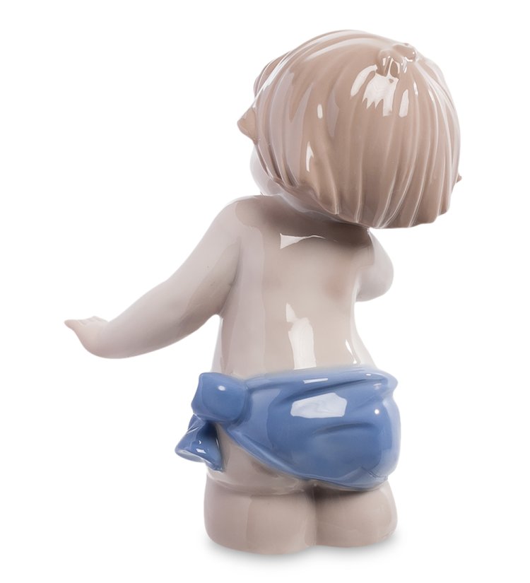 Фигурка из фарфора Радостный Мальчик Pavone JP-242/ 5, фотография со спины