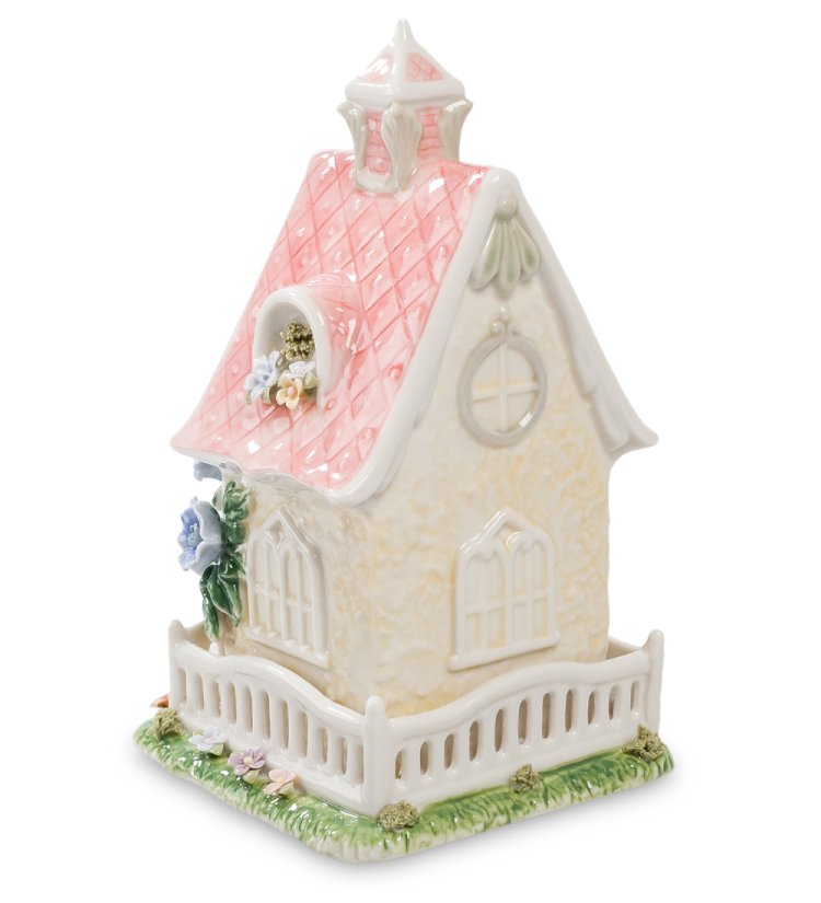 Музыкальная статуэтка Домик с птичками Pavone CMS-15/73, фотография сзади