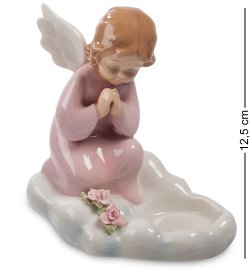 Подсвечник из керамики Ангелочек