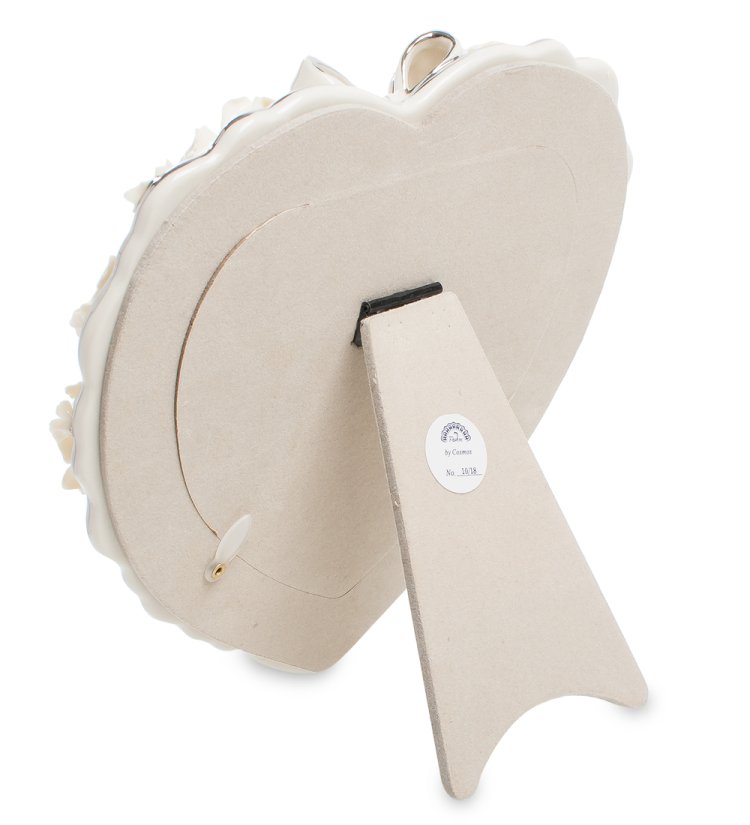 Фоторамка из керамики Серебряный юбилей Pavone CMS-10/18, фотография с обратной стороны