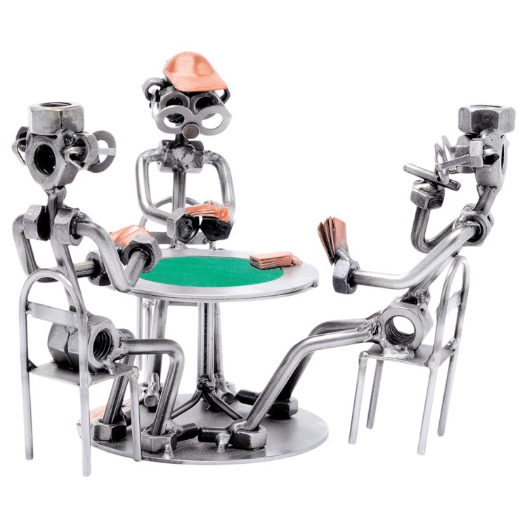 Фигурка из металла Игроки в покер 602 Hinz & Kunst