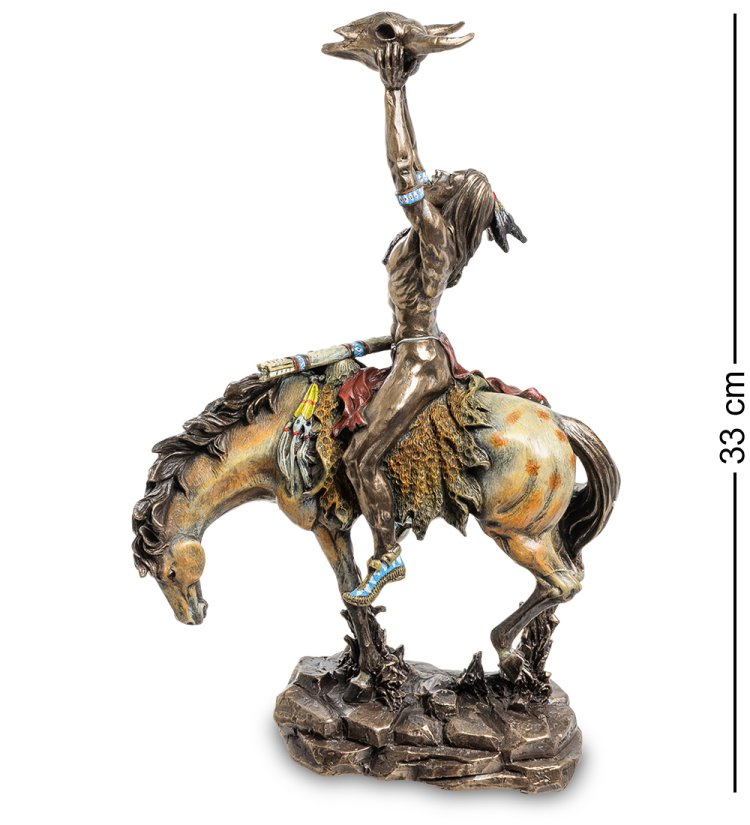 Статуэтка Индеец с трофеем Veronese WS-493