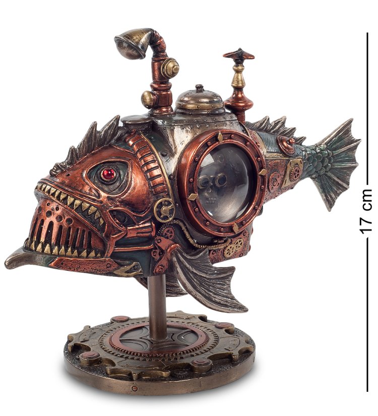 Статуэтка в стиле Стимпанк Рыба Veronese WS-191