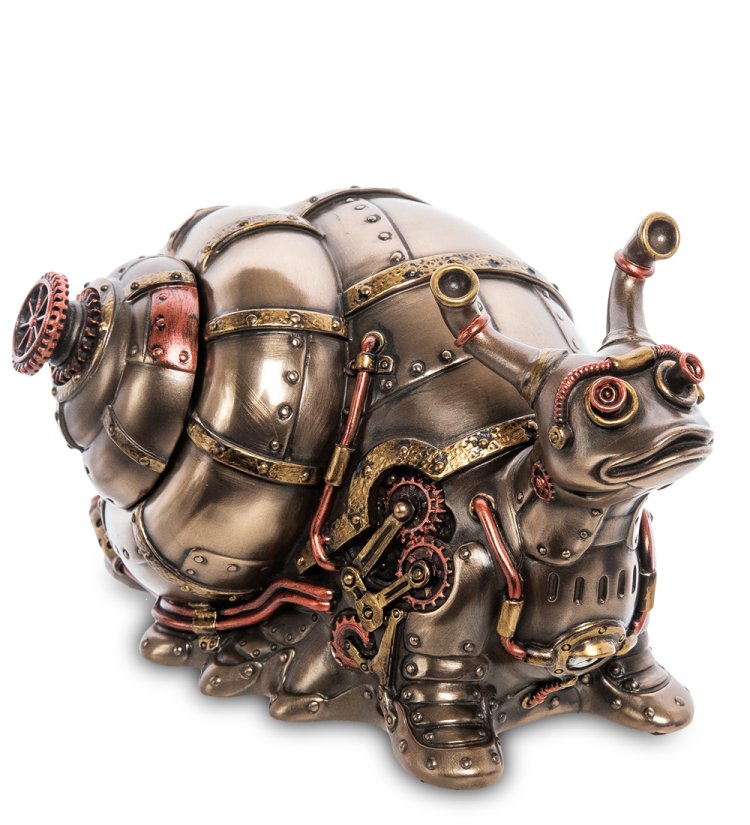 Статуэтка-шкатулка в стиле Стимпанк Улитка Veronese WS-1060