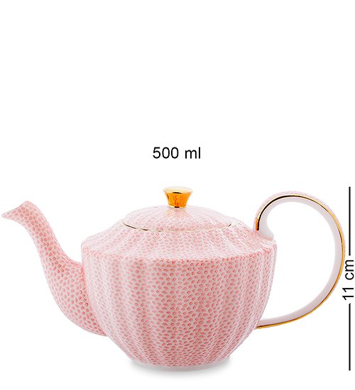 Чайный набор из фарфора на 4 персоны Согно Росса Pavone AS-32, увеличенный вид чайника