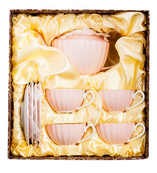 Чайный набор из фарфора на 4 персоны Согно Росса Pavone AS-32, упаковочный вид