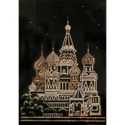 Картина Москва Большая c кристаллами Swarovski