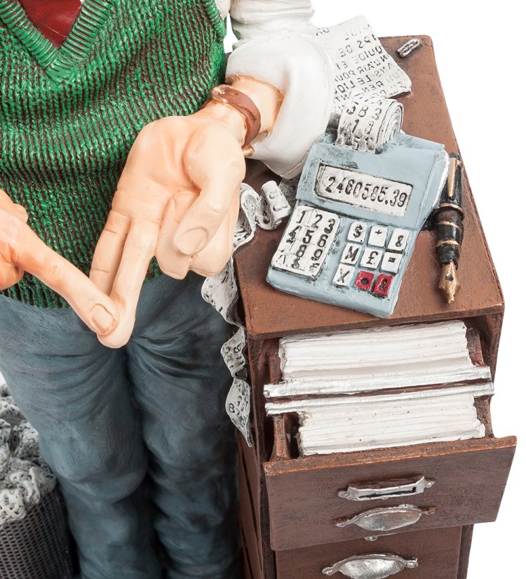 Статуэтка Опытный Бухгалтер - The Accountant Forchino FO-85536, увеличенный вид рабочего стола