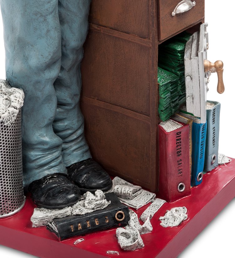 Статуэтка Опытный Бухгалтер - The Accountant Forchino FO-85536, увеличенный вид нижней части