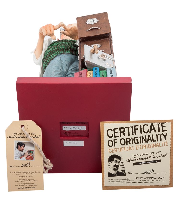 Статуэтка Опытный Бухгалтер - The Accountant Forchino FO-85536, увеличенный вид сертификатов