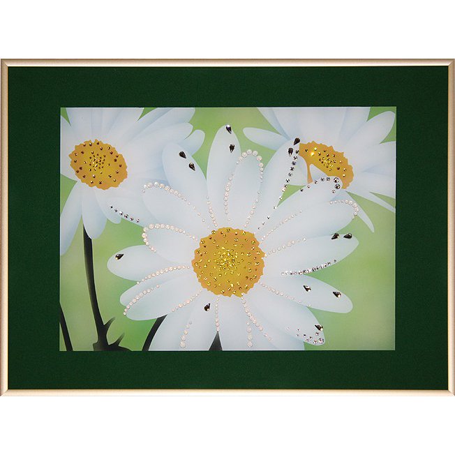 Картина Любит, не любит c кристаллами Swarovski