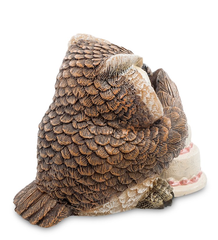 Фигурка Сова с праздничным тортом Sealmark OL-6498-XE, оборотная сторона