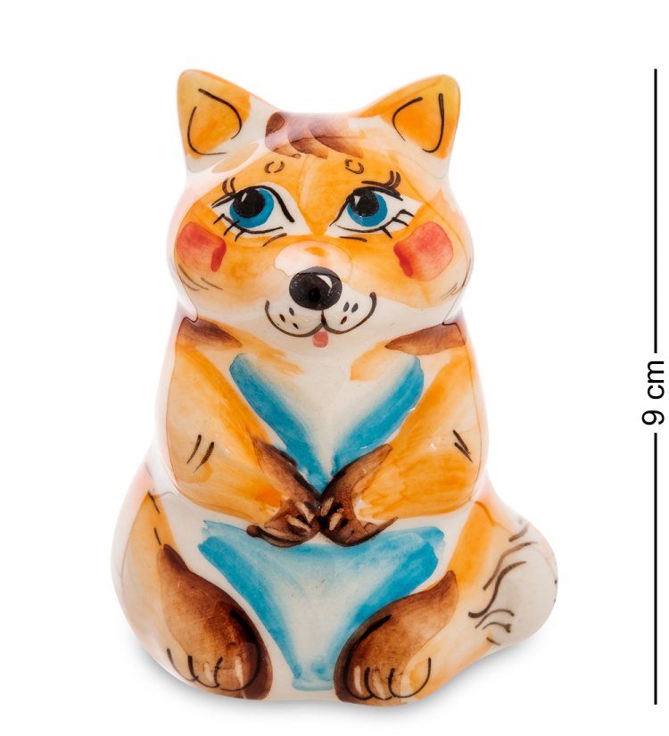 Статуэтка Лиса Цветная гжель ГЛ-603