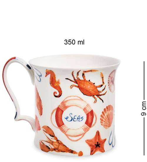 Кружка из фарфора Воспоминания о море Pavone JK-321, оборотная сторона